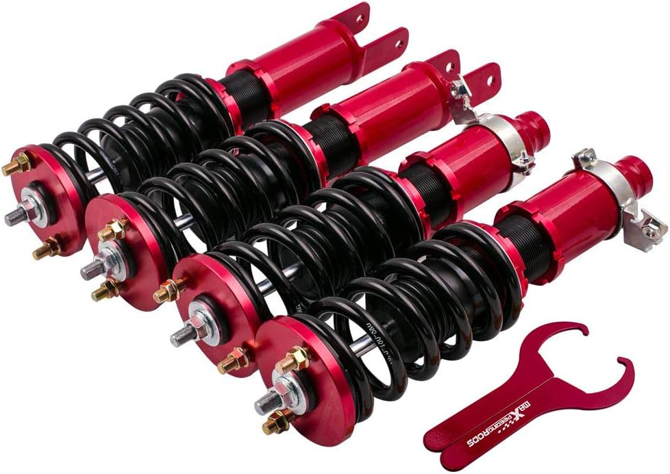 maXpeedingrods Coilovers for Honda Civic 1989-2000, CRX 1989-1991, Delsol 1993-1997, for Acura Integra 1994-2001, Adjustable Height Coilovers Suspension Kit...