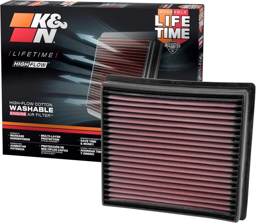 K&N High-Flow Original Lifetime Engine Air Filter